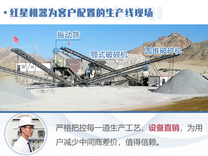 紅星為客戶(hù)配置的生產(chǎn)線現(xiàn)場(chǎng)