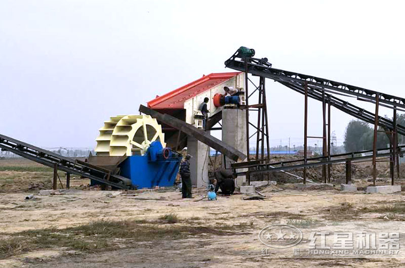 洗砂機(jī)現(xiàn)場