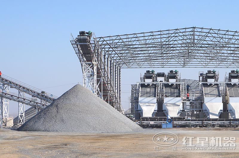 大型石料制砂生產現場