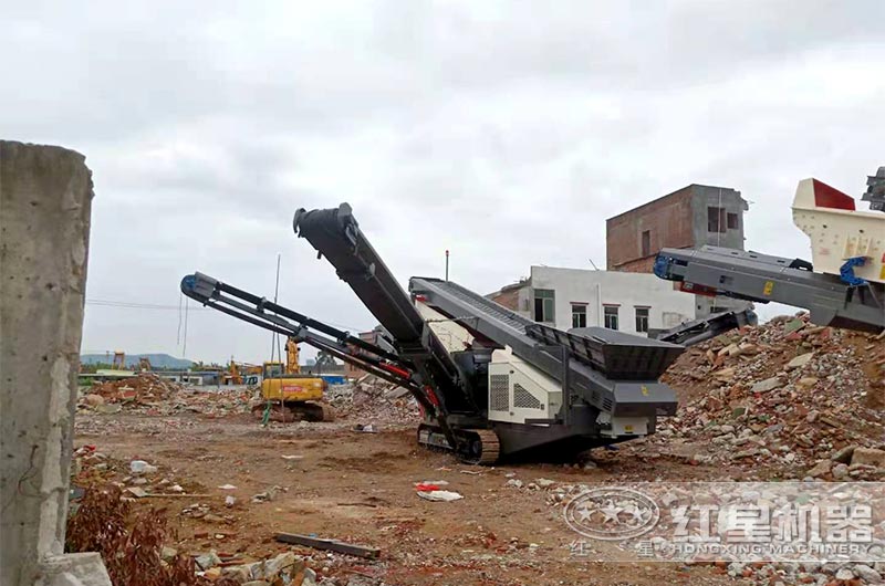 建筑垃圾處理廠用的移動制砂機