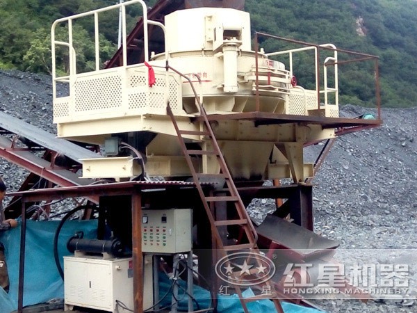 Hx新型制砂機(jī)現(xiàn)場(chǎng)作業(yè)圖