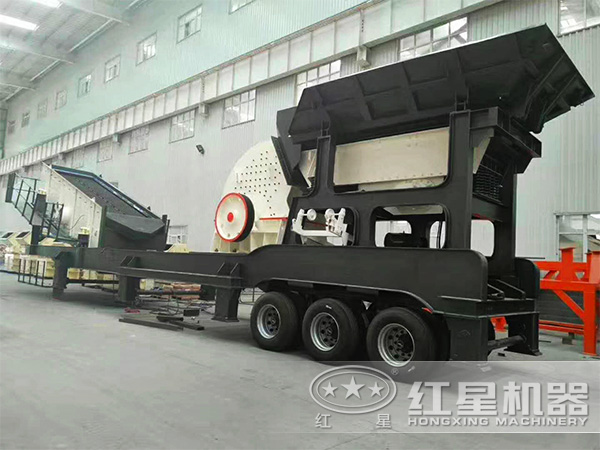 HX系列環(huán)保車載移動(dòng)嗑石機(jī)廠區(qū)圖