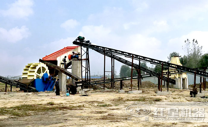 固定制沙機(jī)現(xiàn)場(chǎng)