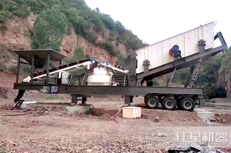 車載移動式制砂機，又叫移動打砂機（搭載VSI制砂機）