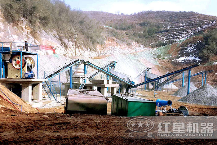 顎式破碎機(jī)+圓錐破碎機(jī)