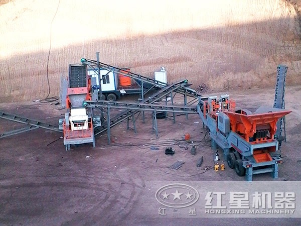 建筑垃圾破碎站多臺聯(lián)機作業(yè)，處理方式更多樣