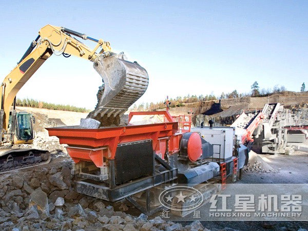建筑垃圾破碎站機身靈活、占地小